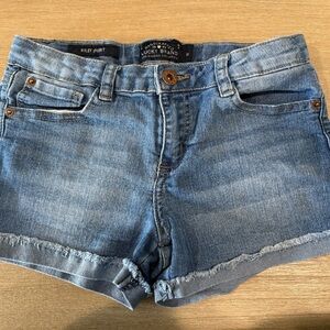 Lucky Brand (Riley) girls Blue Jean Shorts with Cuffed Hem